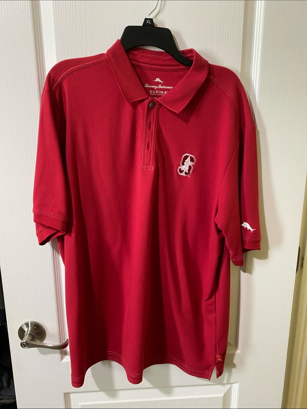 Tommy Bahama Supima Men’s Red Polo Shirt - Logo